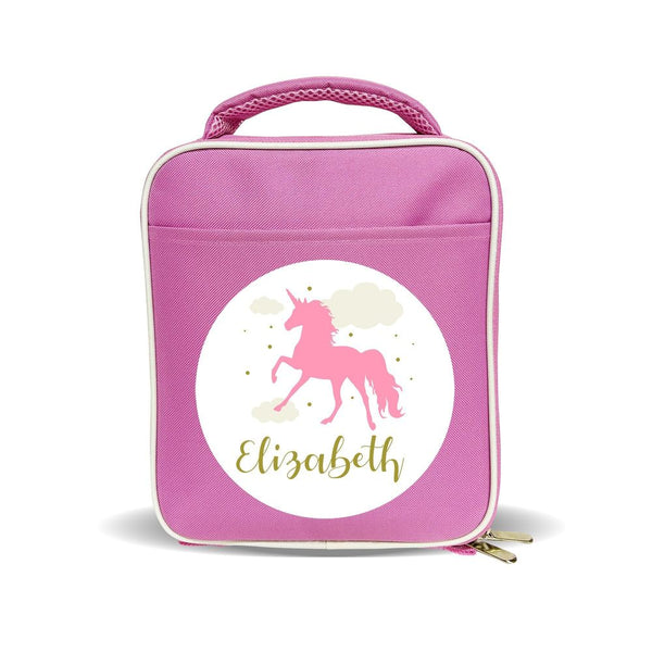 Pink Unicorn Insulated Lunch Bag